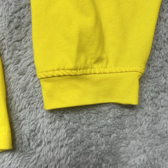 Adidas MICHIGAN Wolverines Climalite Long Sleeve Shirt Mens L Yellow Valiant Vic - Picture 5 of 12